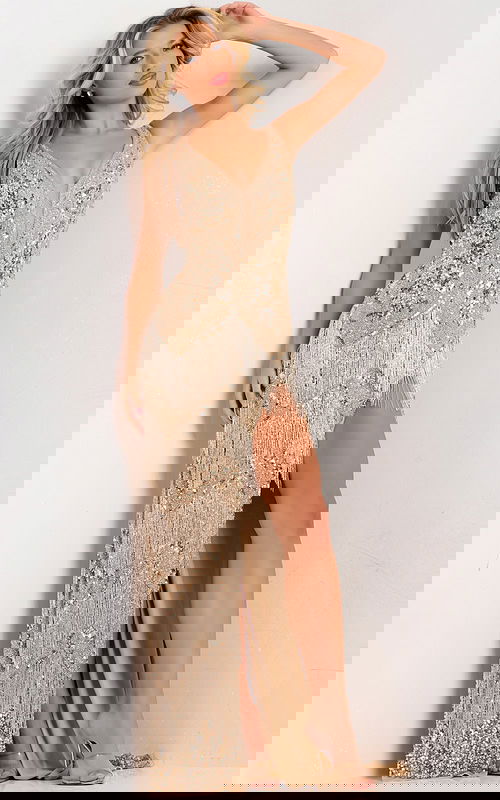 Fringe prom dress 38847