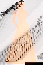 Strapless tiered gown 49341