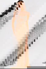 Beaded fringe gown 48548