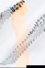 Strapless beaded gown 38812