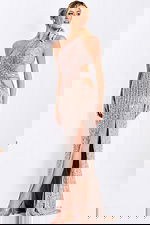 Asymmetrical evening dress 46214