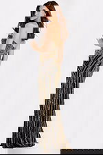 Patterned sequin gown 49290