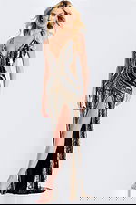 Striped sequin dress 43953