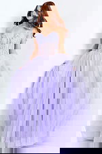 lilac corset bodice a line dress 49721