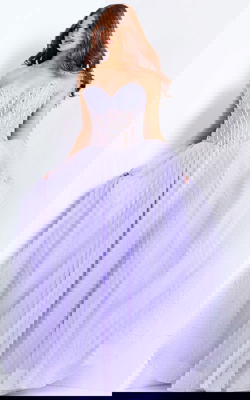 lilac corset bodice a line dress 49721