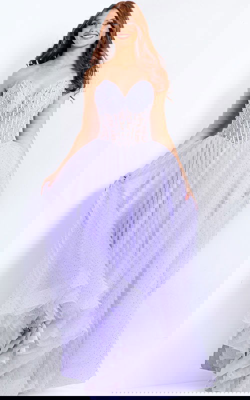 sweetheart neckline corset bodice beaded dress 49721