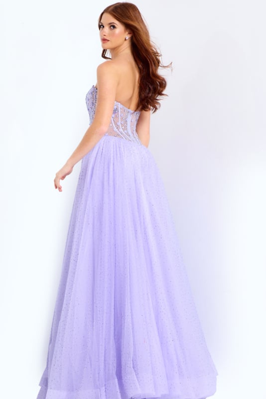 Strapless Ball Gown with Crystal Embellished Bodice Pool main image 1
