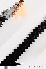 Strapless rhinestone embellished long gown 48372