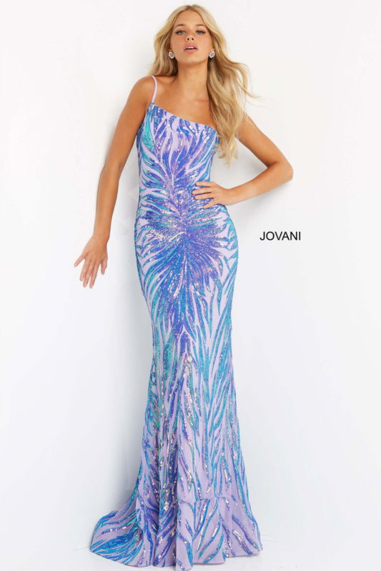 Lilac Beaded Ballgown 37589 | Jovani