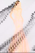 pink print dress 0635