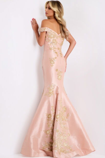 mermaid off the shoulder dress 0635