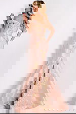 mermaid off the shoulder dress 0635