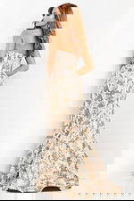 mermaid print dress 06760