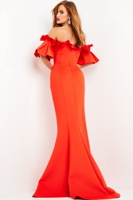 mermaid orange dress 06901