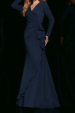 navy mother of the bride dress 06995