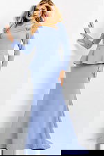 07131 peplum long sleeves dress