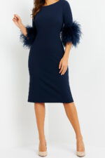 navy short mother of the bride dress 07341