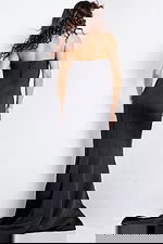 strapless black dress 07427