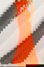 orange prom dress 07499