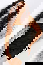 strapless ruched bodice fitted dress 07807