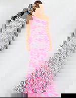 one shoulder embellished mermaid dress 08257