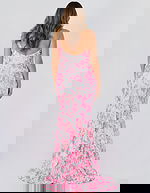 pink and white mermaid dress 08257