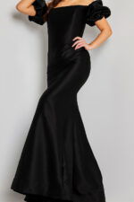 08361 black mermaid dress