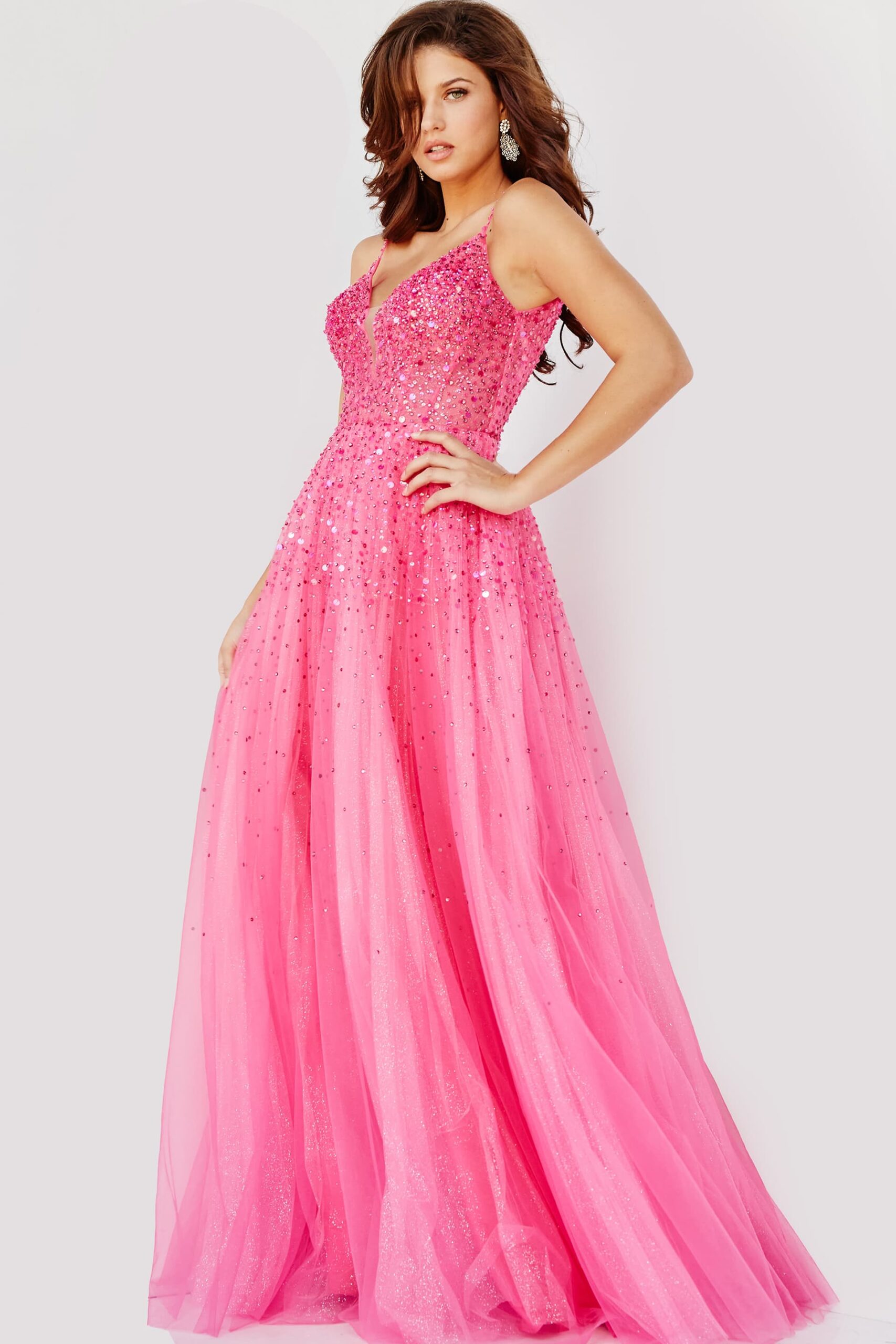 jovani pink ball gown