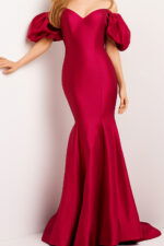 09031 red mermaid dress