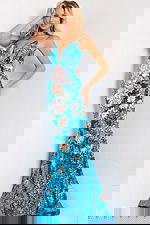 Floral sequin mermaid gown 48637