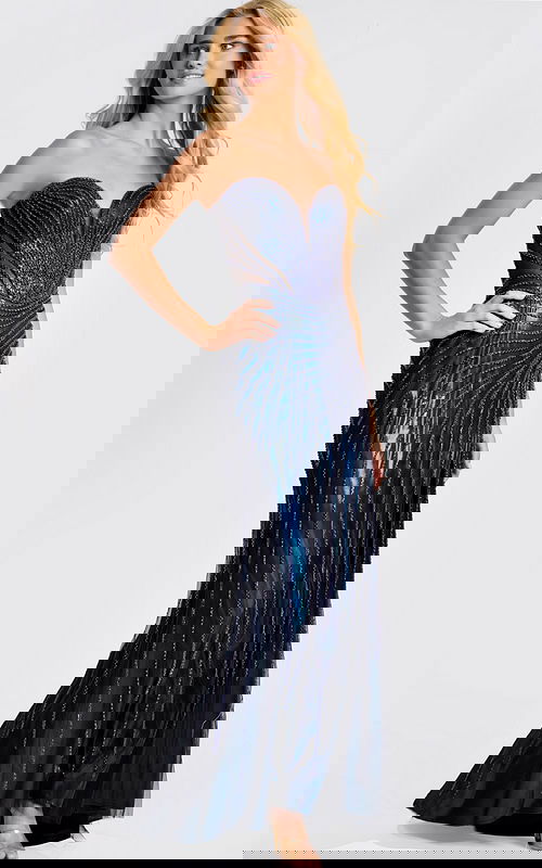 Strapless beaded mermaid gown 48366