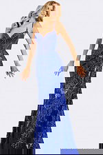 Blue gown with embellished details 45901