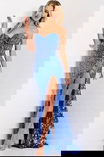 Fitted sequin formal gown 43334