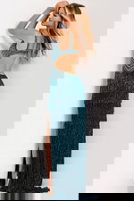 Beaded gown with layered fringe 49269