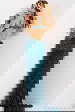 Formal dress with thigh-high slit 49269