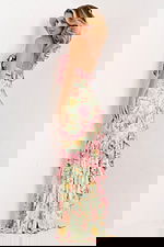 floral print ruffled dress 47236