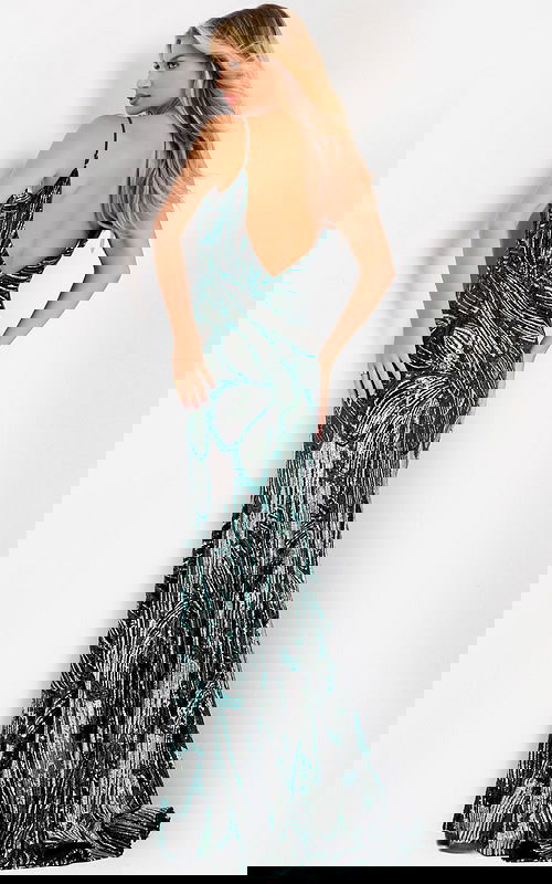 Fitted Mermaid Dress With Shimmering Beads