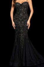 23125 black mermaid dress