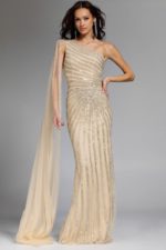 Model wearing Jovani dress 23774.