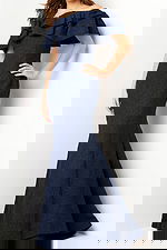 navy mother of the bride mermaid dress 23847