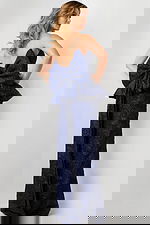 strapless evening gown with bow detail 23849