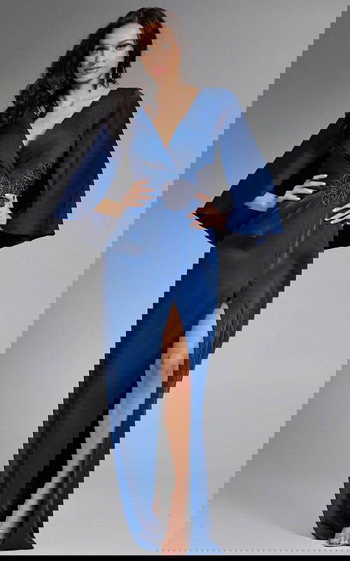 Model wearing Jovani dress 24197.