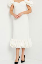 ivory short dress 24535
