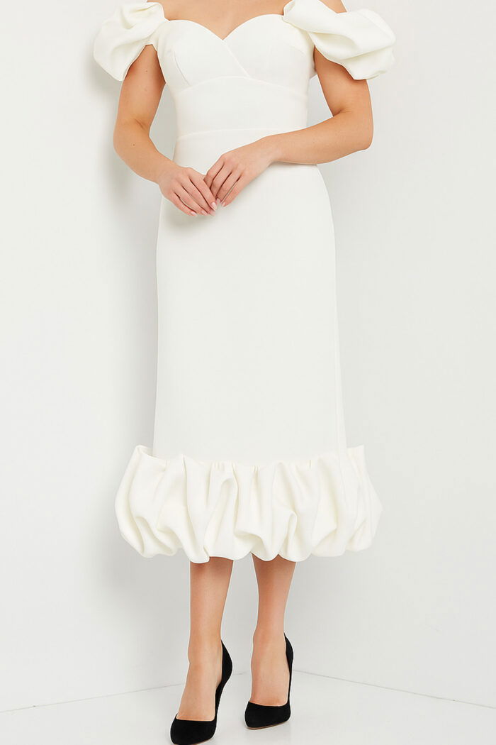 ivory short dress 24535