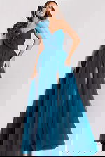 one shoulder evening dress 25919