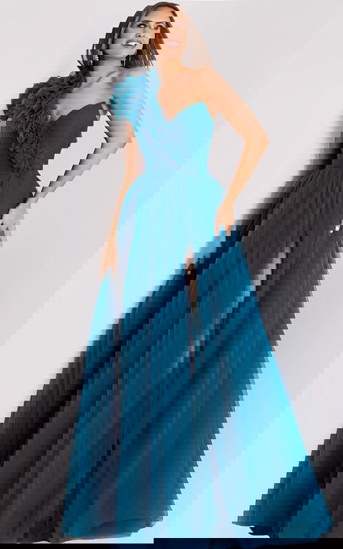 one shoulder evening dress 25919