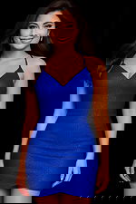 v neckline beaded dress 25975