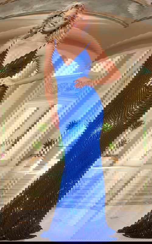 royal beaded v neck dress 26132