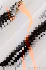 halter neckline black dress 26159