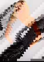 one shoulder tight dress 26159